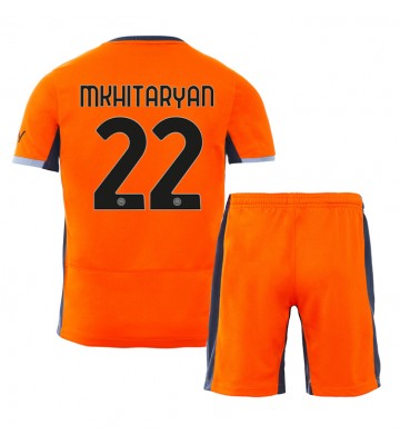 Inter Milan Henrikh Mkhitaryan #22 Tredje Kläder Barn 2023-24 Kortärmad (+ Korta byxor)